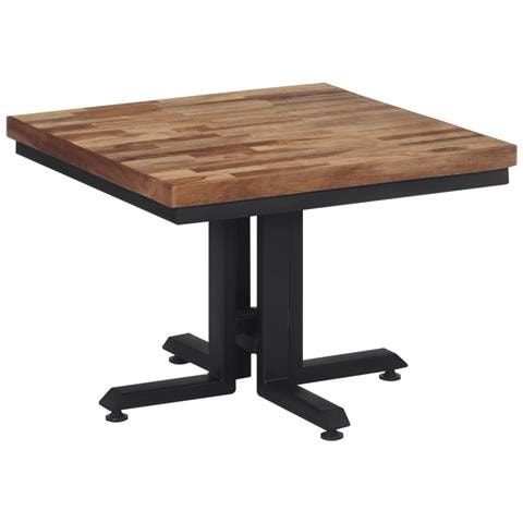 Tavolino Da Salotto 55x55x40cm Massello Teak Di Recupero - Foto 1