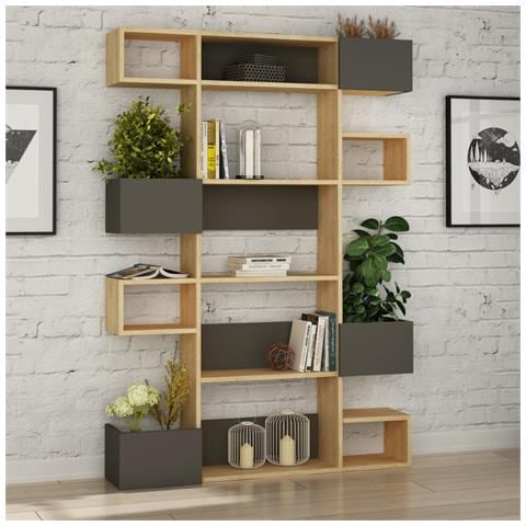 Scaffalatura In Legno E Antracite Elio - Foto 2