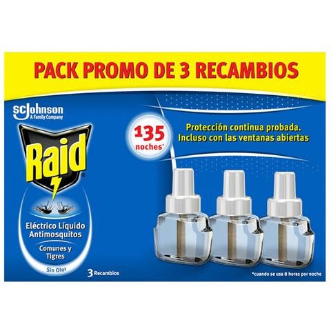 Ricarica Antizanzare Raid (3 Unità) - Foto 1