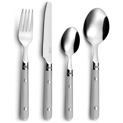 Set Di Posate Amefa Saxo 16 Pezzi Metallo Bicolore 6 Unità (25 Cm) - Foto 1