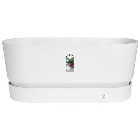 Vaso Rettangolare Da Balcone Elho Bianco 60 Cm Plastica Ovalada - Foto 1