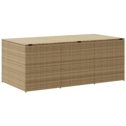 Contenitore Da Giardino Beige Misto 984l In Polyrattan - Foto 10