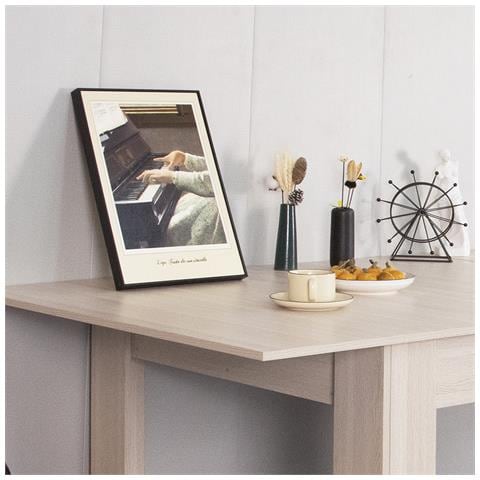 Tavolo Da Pranzo Allungabile Estensibile 90 X 140 Fino A 190 Cm Salvaspazio Olmo - Foto 5
