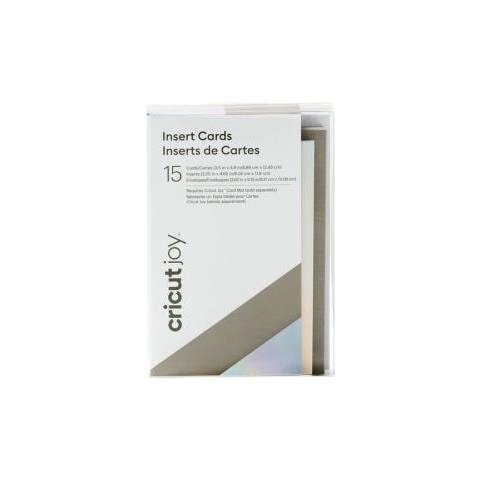 Insert Cards, Gray /Silver Holographic Biglietto di auguri standard 15 pz - Foto 1