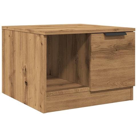 Tavolino Da Salotto Rovere Artigianale 50x50x36 Cm Truciolato - Foto 2