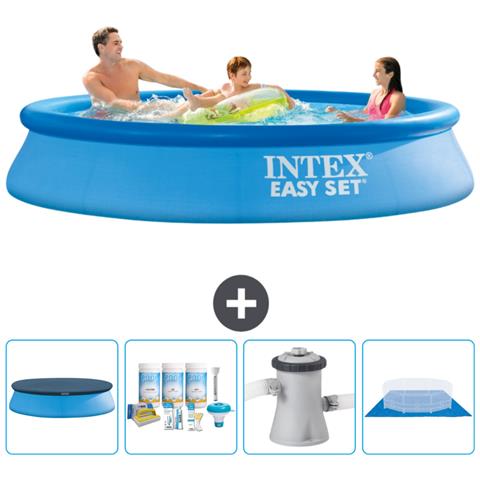 Piscina Fuori Terra - In Giro - 305x305x61 Cm - Blu - Include Accessori Coordinati Cb1 - Foto 1
