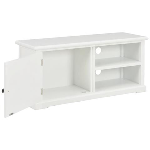 Lusso Casadino -  Mobile Tv Bianco 90x30x40 Cm In Legno - Foto 1