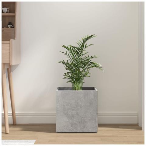 Fioriera Grigio Cemento 40x40x40 Cm In Legno Multistrato - Foto 2