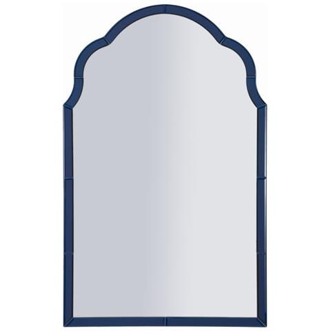 Specchio Con Cornice Classico 3 - Blu - Mdf - 100x62x1 Cm - Foto 1