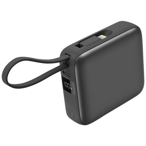 Batteria 10000mah 22.5w Usb-c /lightning /usb-c, Grigio Scuro - Foto 1