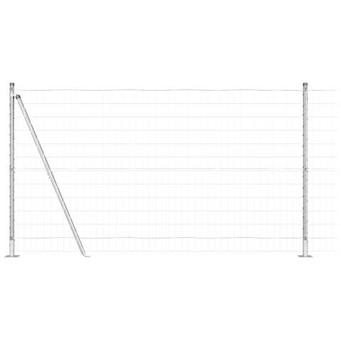 Euro Fence con 7 pali flangiati 1,2x10 m in acciaio zincato - Foto 1