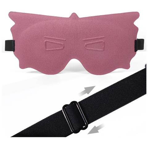 Mascherina Per Dormire 3d Con Scanalatura Profonda Per Bloccare La Luce Pink - Foto 3