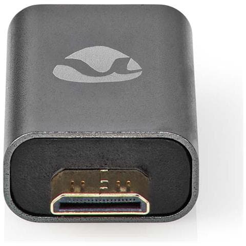 Adattatore Da Hdmi Mini A Hdmi Dritto In Alluminio, Grigio - Foto 5