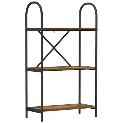 Libreria Rovere fumo 60 x 30 x 109 cm Legno multistrato - Foto 1