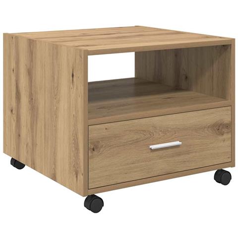 Tavolino da salotto rovere artigianale 55 x 55 x 45 cm - Foto 1