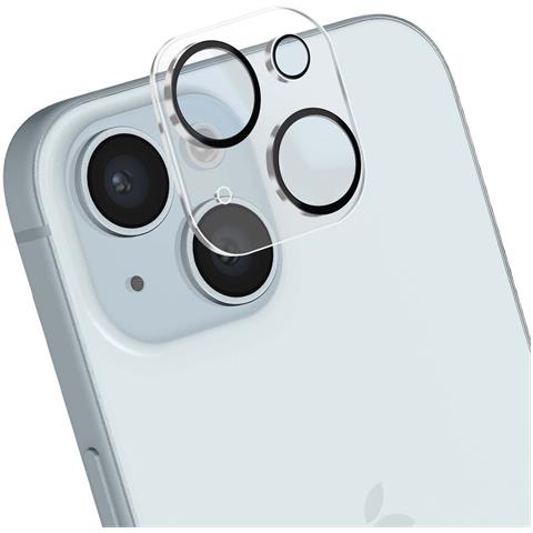 Protezione Della Fotocamera Antiurto Per Iphone 15 / 15 Plus Lens Shield, Nero Trasparente - Foto 1