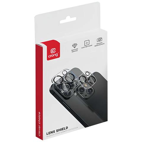Protezione Della Fotocamera Antiurto Per Iphone 15 / 15 Plus Lens Shield, Nero Trasparente - Foto 5
