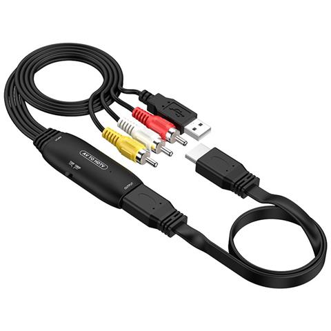 Cavo Convertitore Av A Hdmi - Adattatore Rca Composito A Hdmi Con Alimentazione Usb - Foto 2