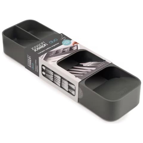 Organizzatore Posate Compatto Duo Per Ottimizzare Lo Spazio Nei Cassetti Design Compatto Materiali Resistenti Facile Da Pulire Accesso Rapido Agli Utensili - Foto 2