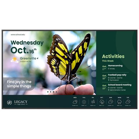 ST5504 Pannello piatto per segnaletica digitale 139,7 cm (55") LCD 350 cd /m² 4K Ultra HD Nero Processore integrato Android 18/7 - Foto 1