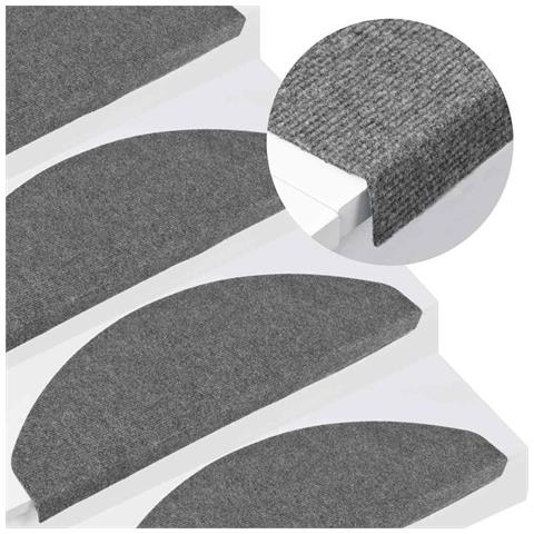 Tappetini Autoadesivi per Scale 30 pz Grigi 65x22,5x3,5 cm - Foto 2