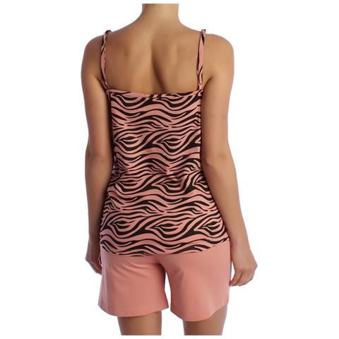 Pigiama Estivo Da Donna 100% Cotone Con Spalline Sottili Kl45200 - Foto 6