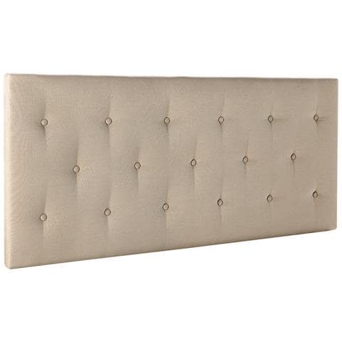 Testiera Imbottita Turin 140x60 Cm Beige - Foto 1