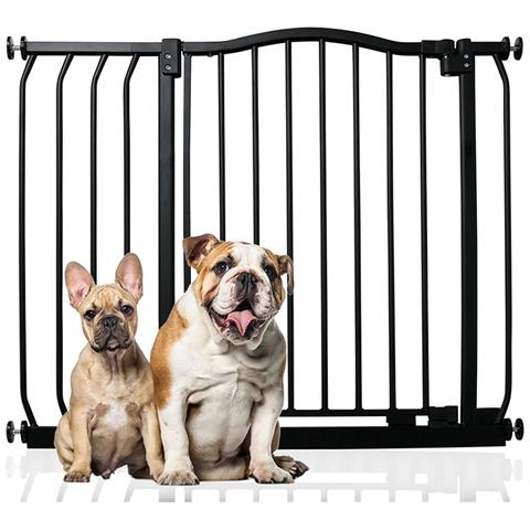Bettacare Cancelletto Per Cani Con Parte Superiore Incurvata, 89cm - 98cm, Nero Opaco - Foto 1