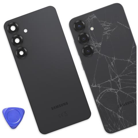Coperchio Batteria Originale Per Galaxy S25 Plus Service Pack Con Adesivo Integrato, Nero - Foto 2