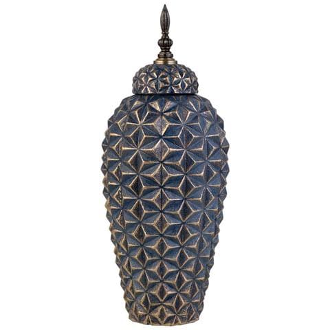 Vaso In Ceramica Nera, D18x45h Cm - Foto 2