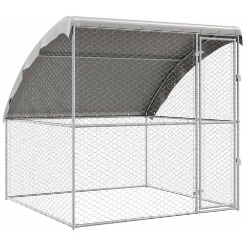 Cuccia per cani Argento 2 x 2 x 2 m Acciaio zincato - Foto 1