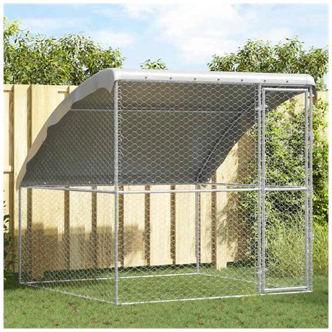 Cuccia per cani Argento 2 x 2 x 2 m Acciaio zincato - Foto 2
