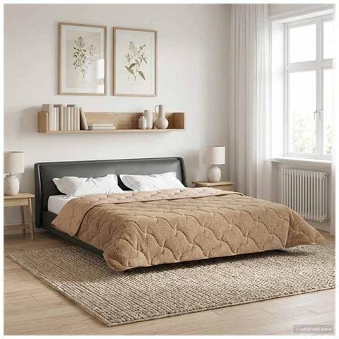 Duvet Estivo Talpa 240 x 260 cm Microfibra e Fleece Teddy - Foto 2