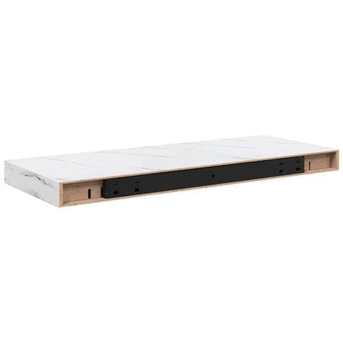 Scaffale da parete 2 pcs Marmo Bianco 60 x 23,5 x 4 cm - Foto 9