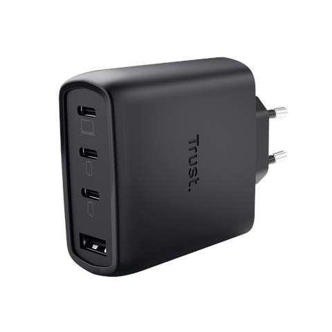 Maxo Caricabatteria USB GaN a 4 porte da 65 W - Nero EU - Foto 1
