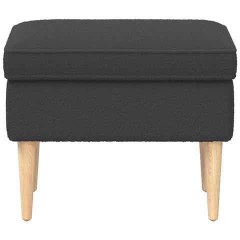 Poggiapiedi Grigio Scuro 55 x 35 x 41 cm Bouclé - Foto 2
