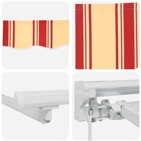 Cornice per Tenda Manuale con LED 5 x 3 m - Foto 9