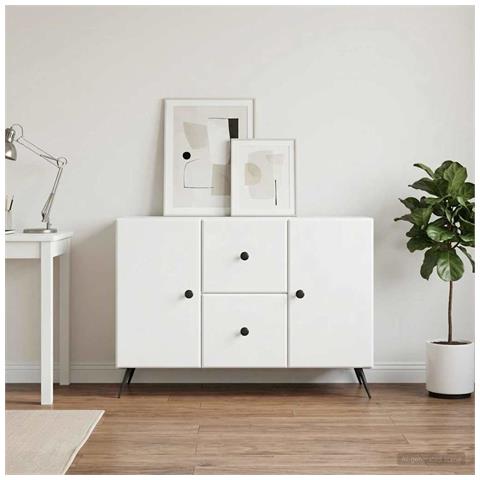 Credenza Bianco 89 x 34,5 x 60 cm Legno ingegnerizzato - Foto 2