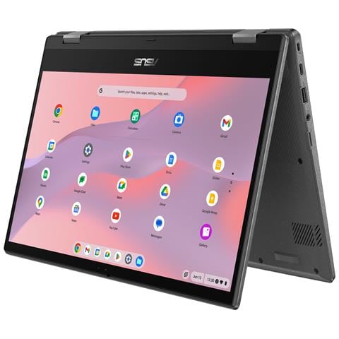 Chromebook CM14 Flip CM1402FM2A-EC0015 MediaTek Kompanio 520 35,6 cm (14") Touch screen Full HD 8 GB LPDDR4x-SDRAM 128 GB eMMC Wi-Fi 6 (802.11ax) ChromeOS Tedesco Grigio - Foto 5