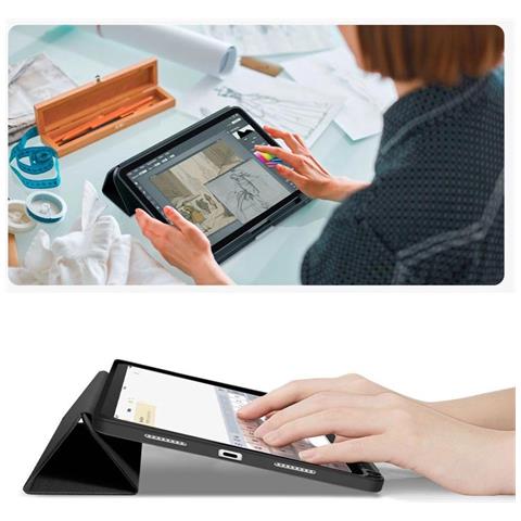 Custodia Nera Per Ipad 10.9-11 Con Portapenne. - Foto 1
