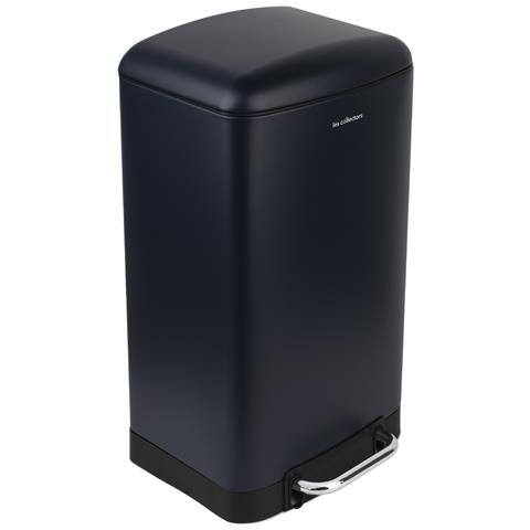 N°709 Pattumiera a pedale, Acciaio inox, Capacità 30 L, Compatto, Cestino interno estraibile, Design, Chiusura silenziosa, Blu scuro - Foto 2