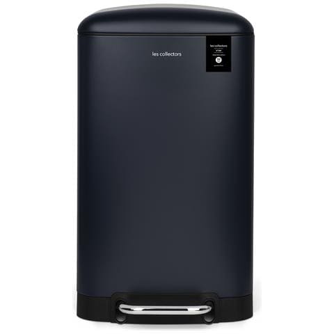 N°709 Pattumiera a pedale, Acciaio inox, Capacità 30 L, Compatto, Cestino interno estraibile, Design, Chiusura silenziosa, Blu scuro - Foto 1
