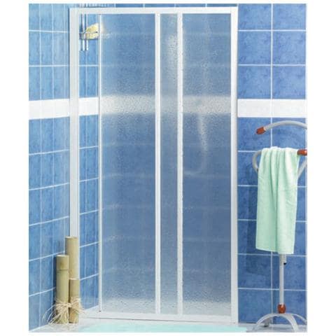 Porte doccia scorrevole reversibile con lastre in crinex 100x185 cm - Foto 2