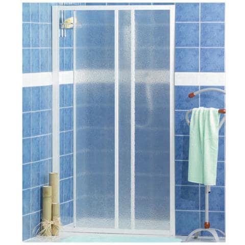 Porte doccia scorrevole reversibile con lastre in crinex 100x185 cm - Foto 1