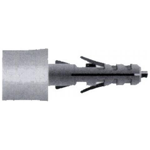 Fermaporta Paracolpo Bianco in Gomma con Tassello Maurer ØxL. 9x38 mm 20Pz - Foto 2