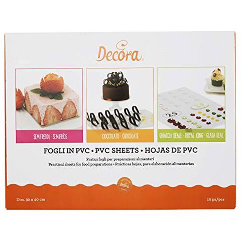 10 Fogli In Pvc Alimentare Da Pasticceria Cm 30x40 - Foto 3