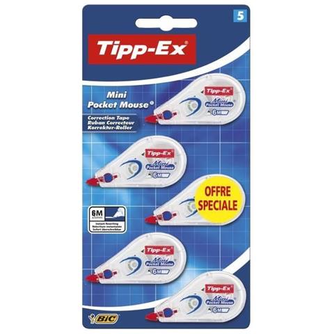 Tipp-ex - Bianchetto A Nastro, Confezione Da 5 Correttori, 5 Mm X 6 M - Foto 1