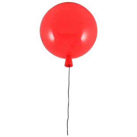 Lampada A Soffitto Balloon Plafoniera - Rotonda - Da Parete - Rosso 30 X 30 X 33 Cm, 1xmax 24w, E27 - Foto 1