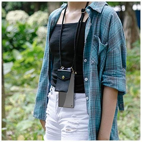 Catena Di Telefoni Cellulari Compatibile Con Sony Xperia Xa In Nero - Coperchio Protettivo In Silicone Con Anelli D'oro, Cinturino In Corda E Custodia Staccabile - Foto 2