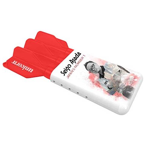 Seigo Asada Slider, Custodia Per Freccette. Unisex-adulto, Rosso E Bianco, Standard - Foto 1